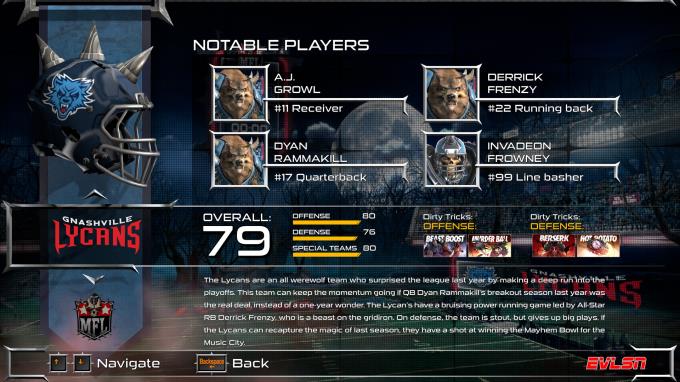Mutant Football League Dynasty Edition Gnashville Lycans Torrent Download