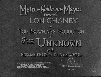 The Unknown (1927) download